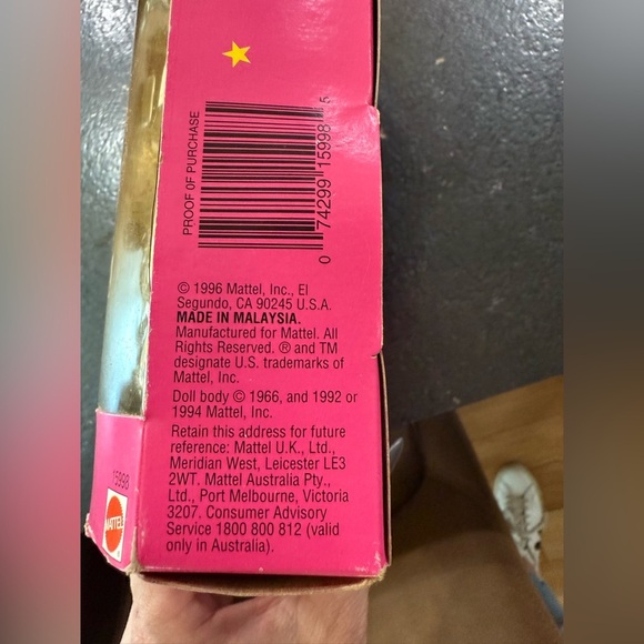 Birthday Barbie 1996 Doll &‎ Accessories Blonde New in Box - Picture 7 of 9